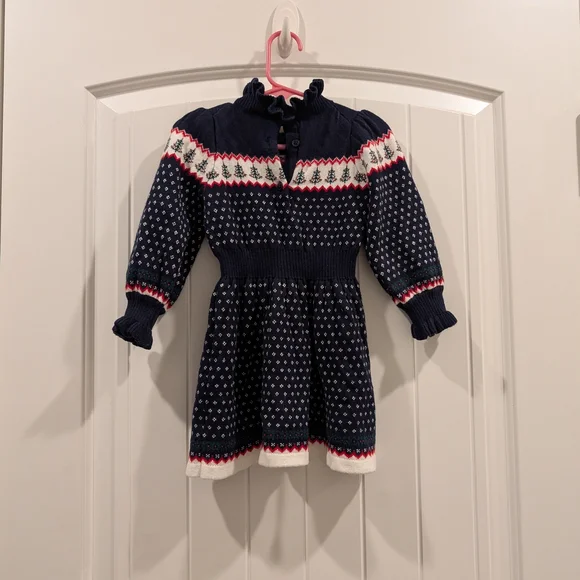 Janie and Jack Navy Knit Dress - Picture 5 of 5